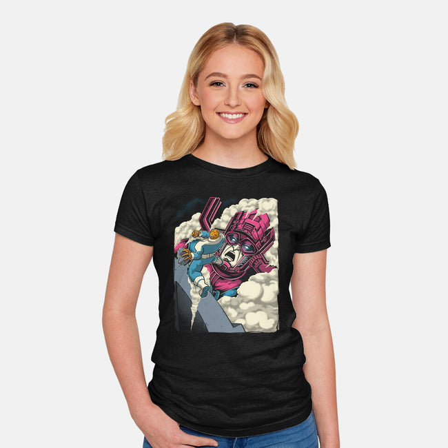 Clobbering On Titan-Womens-Fitted-Tee-Betmac