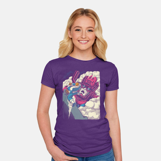 Clobbering On Titan-Womens-Fitted-Tee-Betmac
