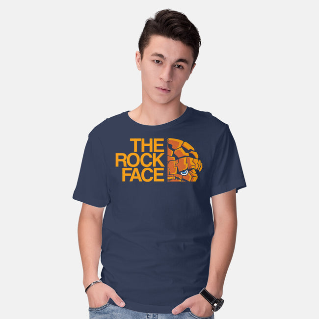 The Rock Face-Mens-Basic-Tee-Barbadifuoco