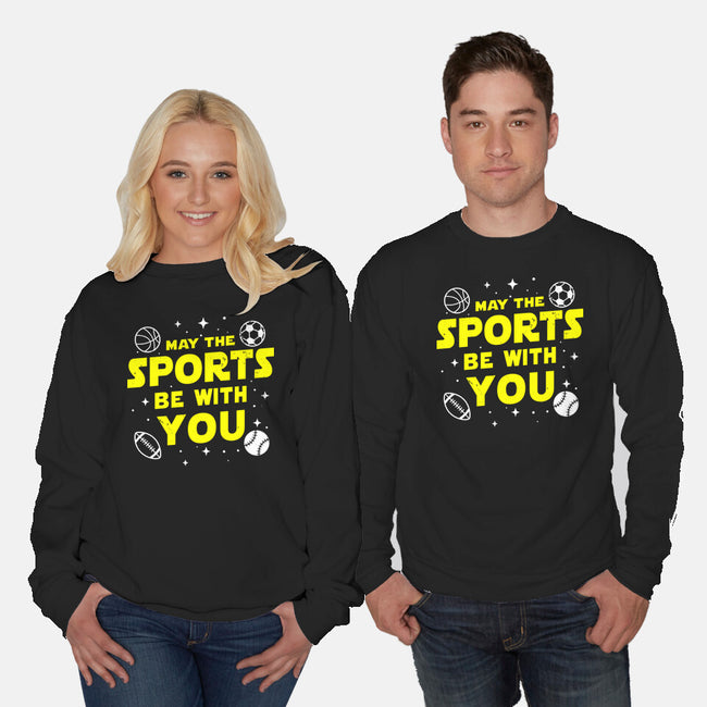 May The Sports Be With You-Unisex-Crew Neck-Sweatshirt-Boggs Nicolas