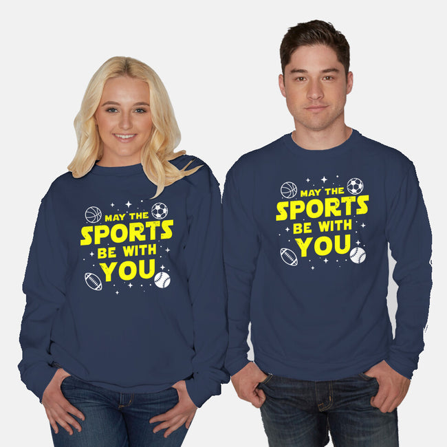 May The Sports Be With You-Unisex-Crew Neck-Sweatshirt-Boggs Nicolas