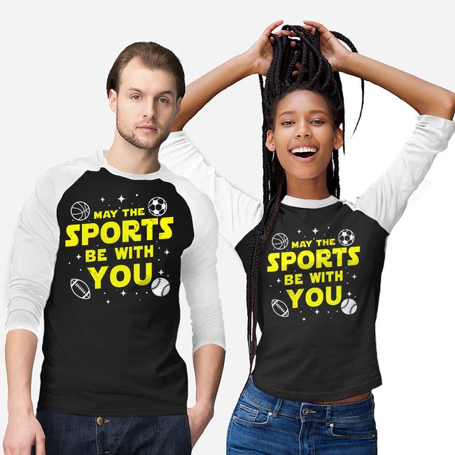 May The Sports Be With You-Unisex-Baseball-Tee-Boggs Nicolas