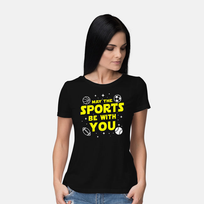 May The Sports Be With You-Womens-Basic-Tee-Boggs Nicolas