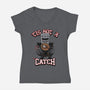 Tis But A Catch-Womens-V-Neck-Tee-Boggs Nicolas