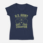 Forrest Pong Champ-Womens-V-Neck-Tee-Boggs Nicolas