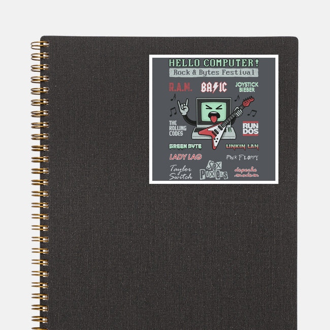 Rock And Bytes Festival-None-Glossy-Sticker-NMdesign