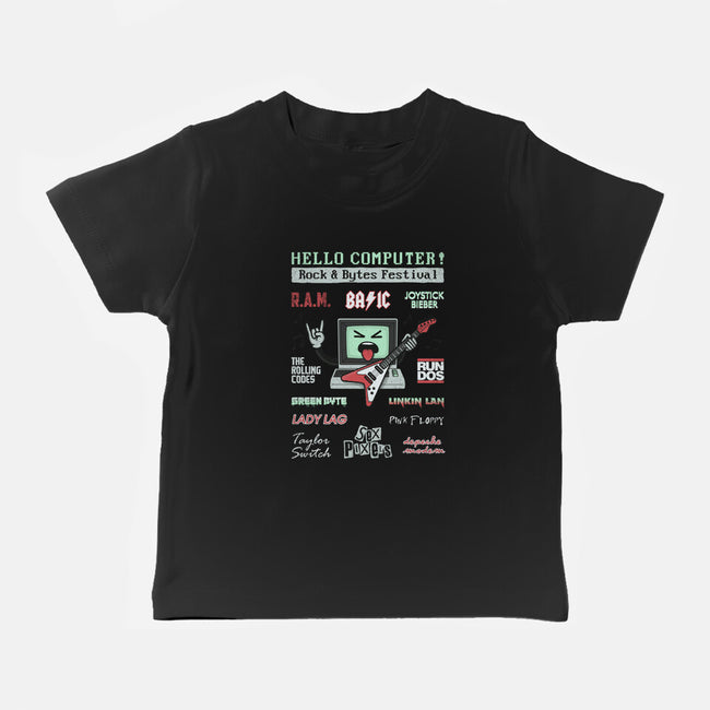 Rock And Bytes Festival-Baby-Basic-Tee-NMdesign