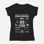 Rock And Bytes Festival-Womens-V-Neck-Tee-NMdesign