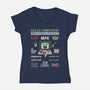 Rock And Bytes Festival-Womens-V-Neck-Tee-NMdesign
