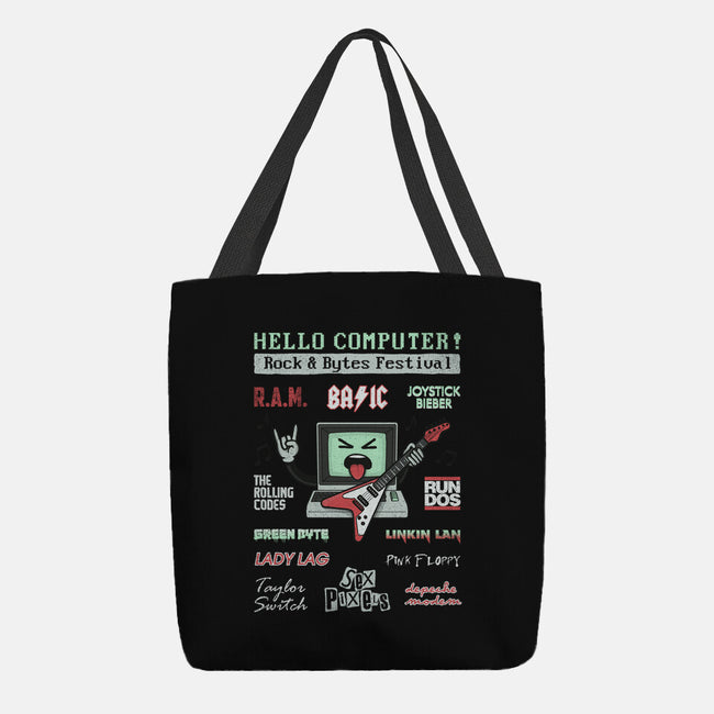 Rock And Bytes Festival-None-Basic Tote-Bag-NMdesign