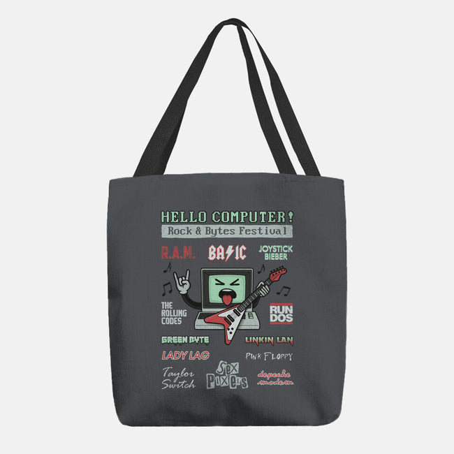 Rock And Bytes Festival-None-Basic Tote-Bag-NMdesign