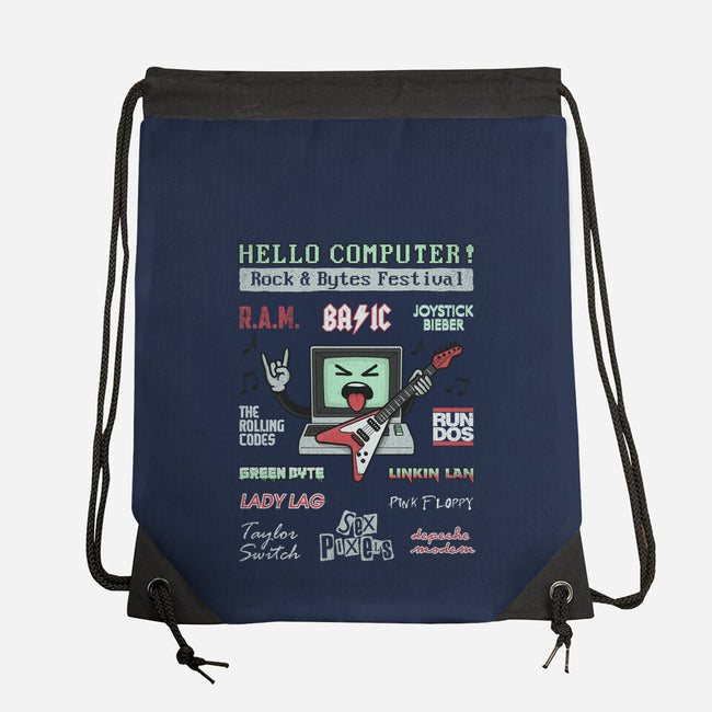 Rock And Bytes Festival-None-Drawstring-Bag-NMdesign