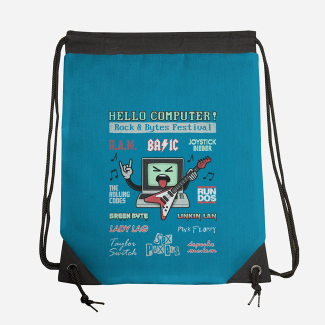 Rock And Bytes Festival-None-Drawstring-Bag-NMdesign
