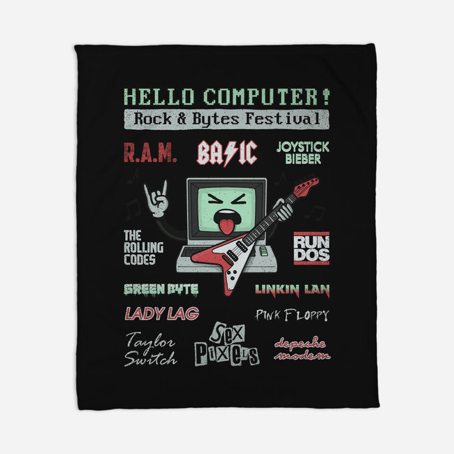 Rock And Bytes Festival-None-Fleece-Blanket-NMdesign