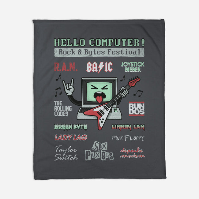 Rock And Bytes Festival-None-Fleece-Blanket-NMdesign