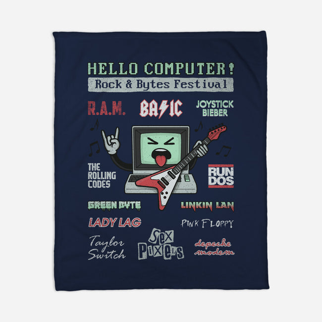 Rock And Bytes Festival-None-Fleece-Blanket-NMdesign