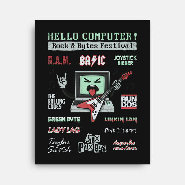 Rock And Bytes Festival-None-Stretched-Canvas-NMdesign