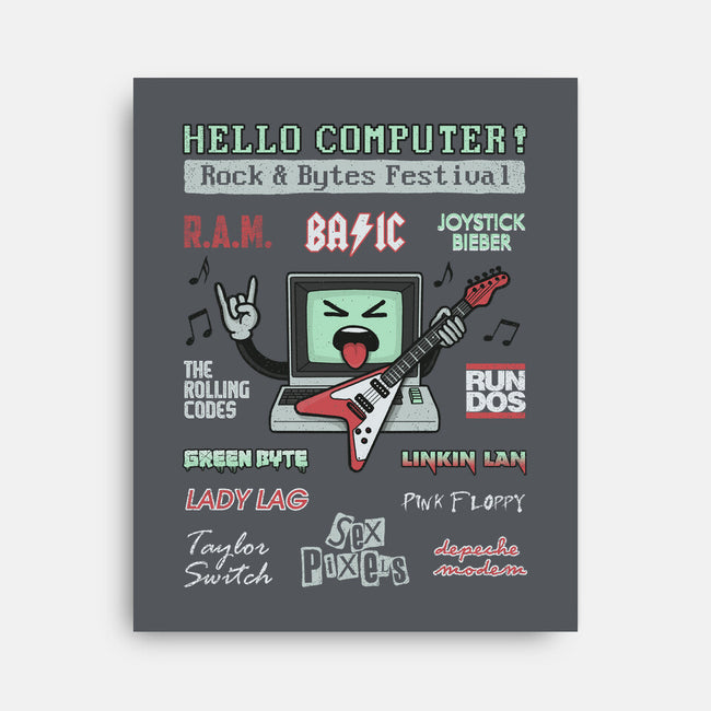 Rock And Bytes Festival-None-Stretched-Canvas-NMdesign