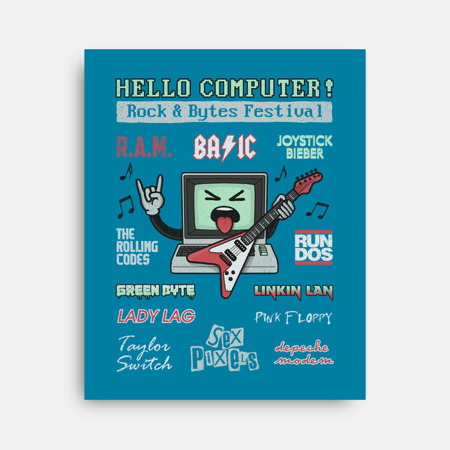 Rock And Bytes Festival-None-Stretched-Canvas-NMdesign