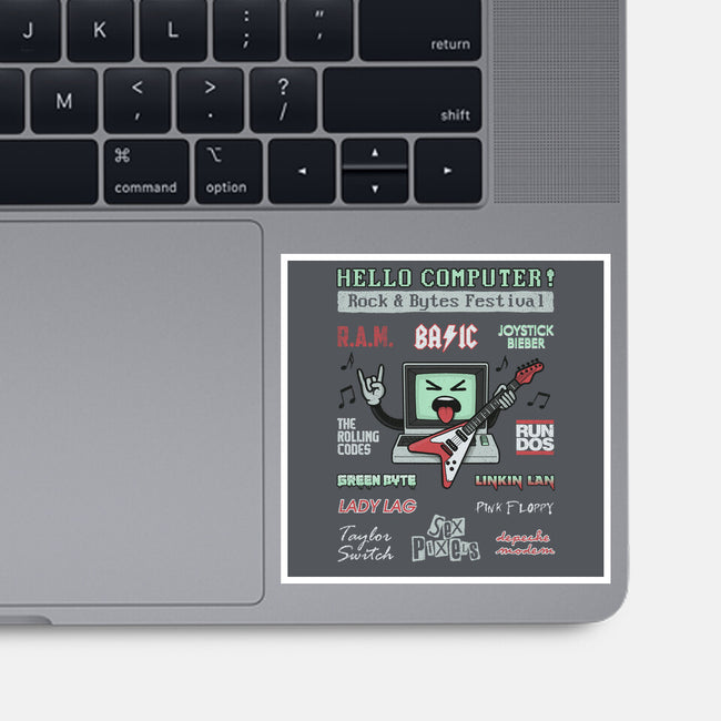 Rock And Bytes Festival-None-Glossy-Sticker-NMdesign