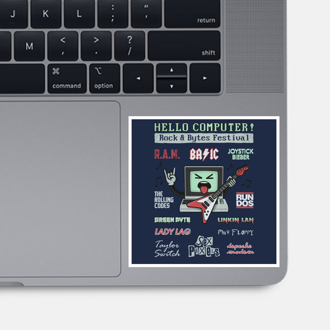 Rock And Bytes Festival-None-Glossy-Sticker-NMdesign