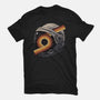 The Space Is Calling-Womens-Fitted-Tee-glitchygorilla