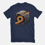 The Space Is Calling-Womens-Fitted-Tee-glitchygorilla