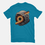 The Space Is Calling-Womens-Fitted-Tee-glitchygorilla