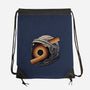 The Space Is Calling-None-Drawstring-Bag-glitchygorilla