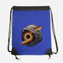 The Space Is Calling-None-Drawstring-Bag-glitchygorilla