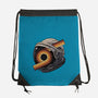 The Space Is Calling-None-Drawstring-Bag-glitchygorilla