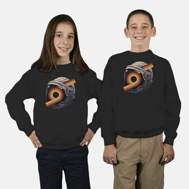 The Space Is Calling-Youth-Crew Neck-Sweatshirt-glitchygorilla