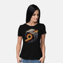 The Space Is Calling-Womens-Basic-Tee-glitchygorilla