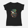 It's Always Tea Time-Womens-V-Neck-Tee-Vallina84