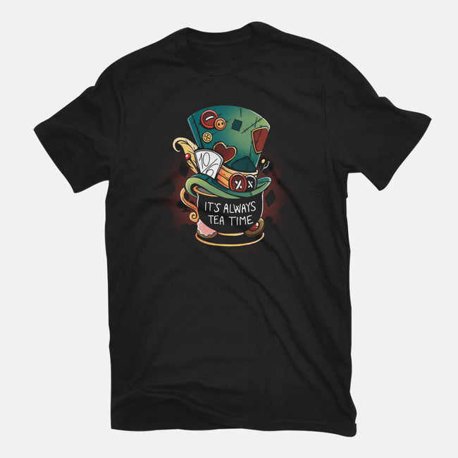 It's Always Tea Time-Womens-Fitted-Tee-Vallina84