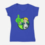 Green Boy-Womens-V-Neck-Tee-Andriu