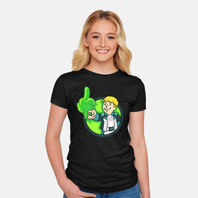 Green Boy-Womens-Fitted-Tee-Andriu