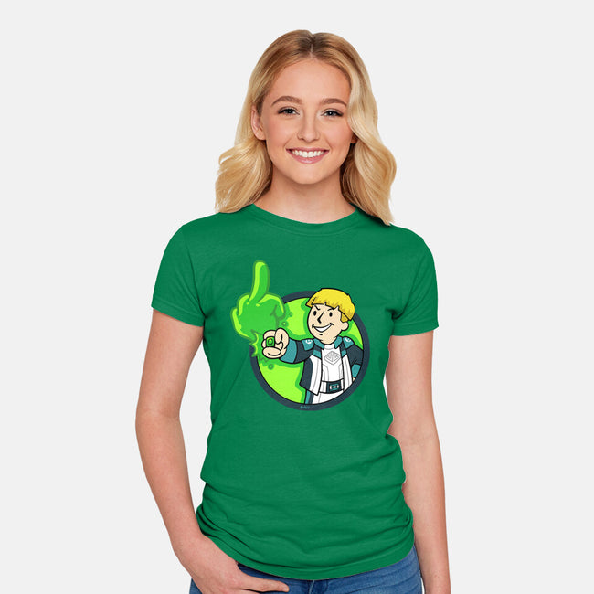 Green Boy-Womens-Fitted-Tee-Andriu
