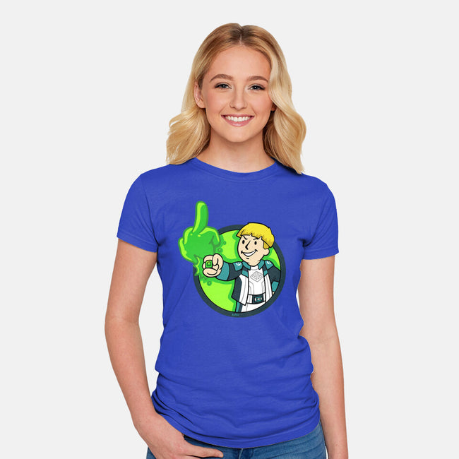 Green Boy-Womens-Fitted-Tee-Andriu