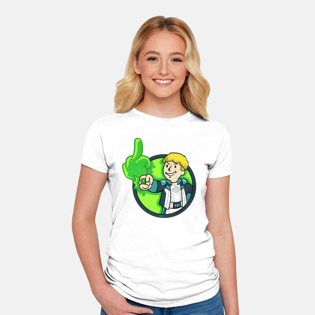 Green Boy-Womens-Fitted-Tee-Andriu