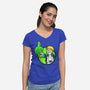 Green Boy-Womens-V-Neck-Tee-Andriu