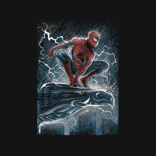The Spider Over The City-Unisex-Basic-Tee-zascanauta