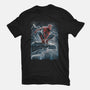 The Spider Over The City-Unisex-Basic-Tee-zascanauta