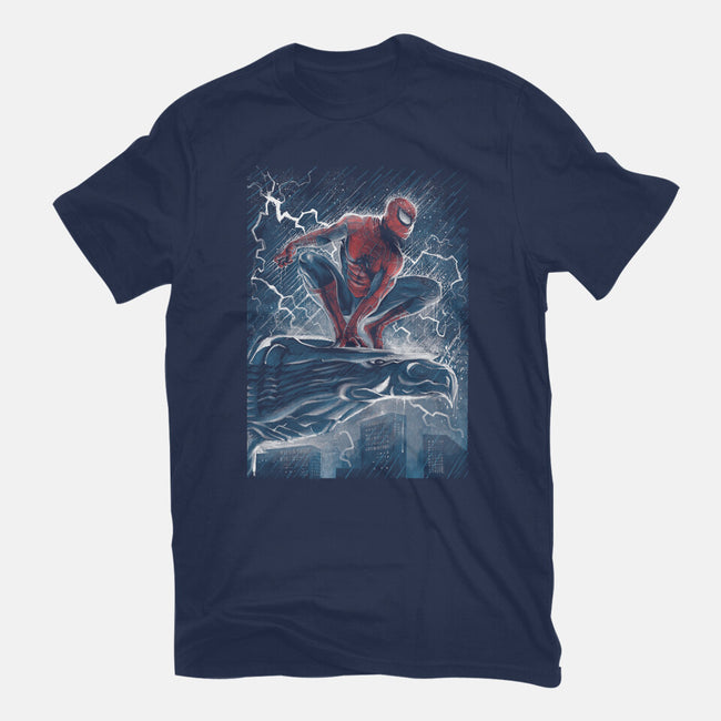 The Spider Over The City-Unisex-Basic-Tee-zascanauta