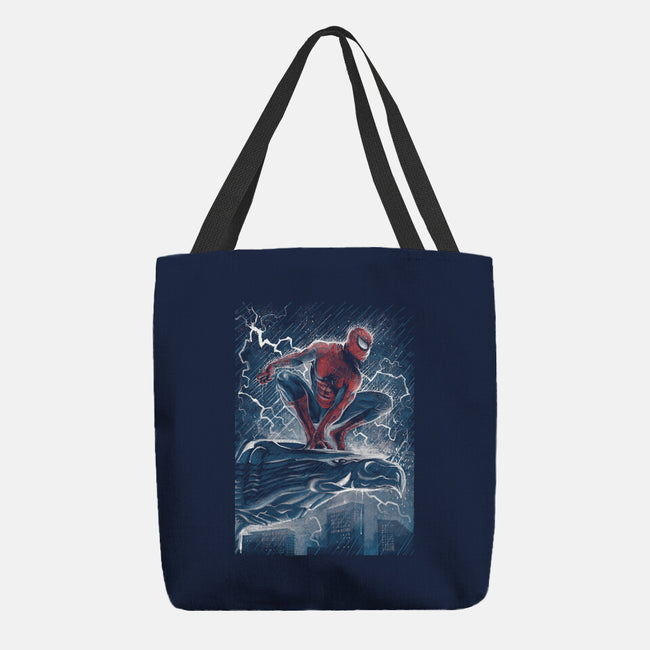 The Spider Over The City-None-Basic Tote-Bag-zascanauta