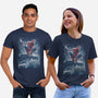 The Spider Over The City-Unisex-Basic-Tee-zascanauta