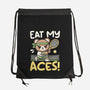Eat My Aces-None-Drawstring-Bag-NemiMakeit
