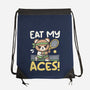 Eat My Aces-None-Drawstring-Bag-NemiMakeit