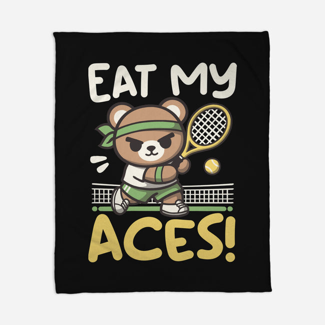 Eat My Aces-None-Fleece-Blanket-NemiMakeit