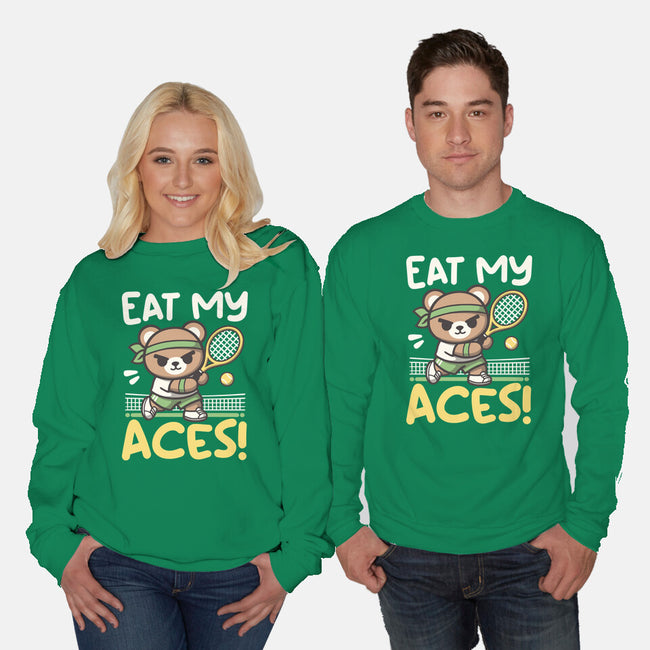 Eat My Aces-Unisex-Crew Neck-Sweatshirt-NemiMakeit